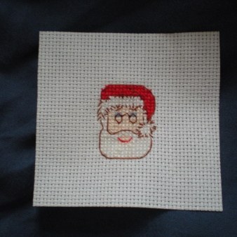 Santa cross stitch