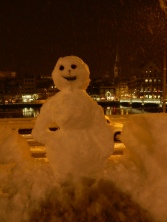 Travis the snowman!
