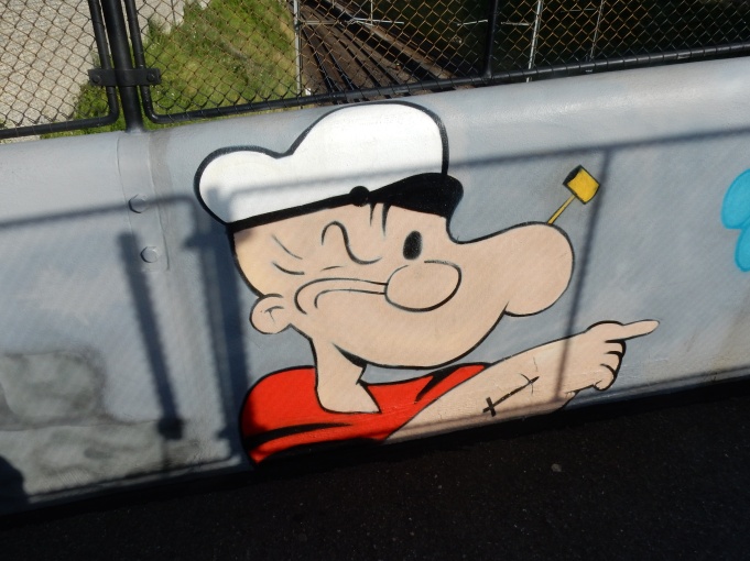 I couldn't resist taking a photo of Popeye!