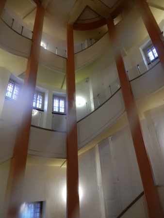 Inside the water tower